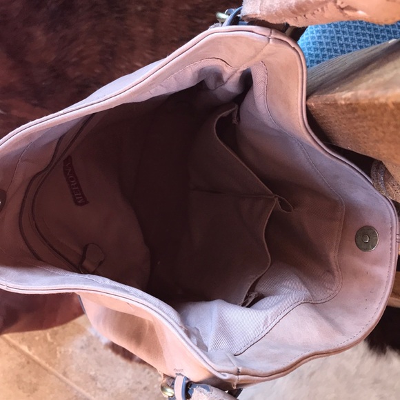 Leather Tasseled Tan Purse - Picture 3 of 4